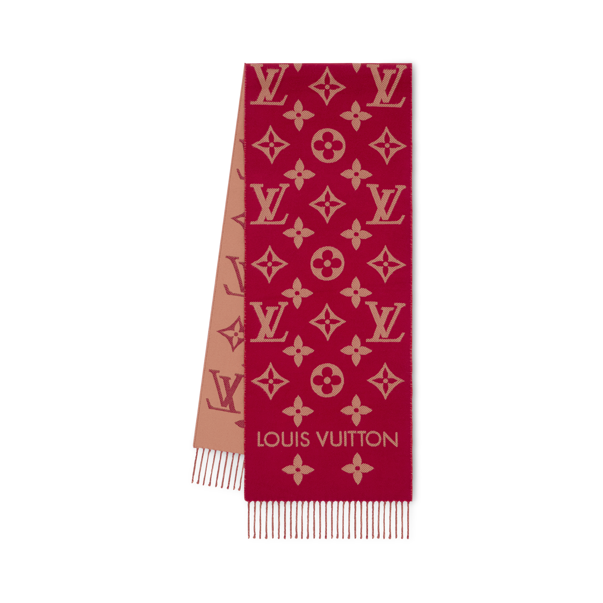 Louis vuitton scarf store red and black